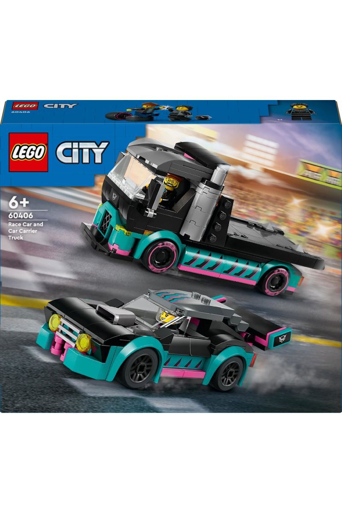 Lego®%20City%20Yarış%20Arabası%20ve%20Araba%20Taşıyıcı%20Kamyon%2060406