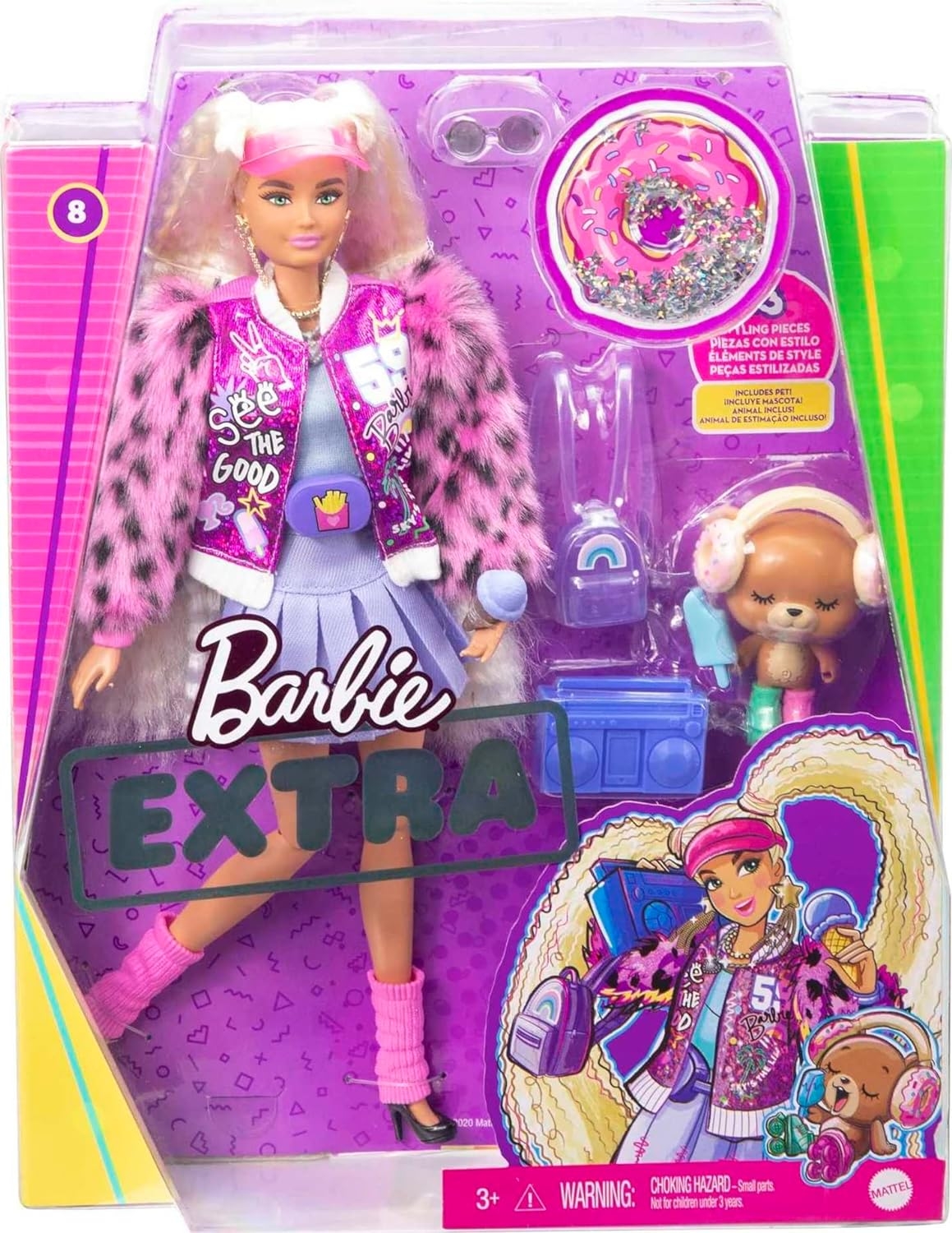 Barbie%20Extra%20Pembe%20Şapkalı%20Bebek%20GYJ77%20