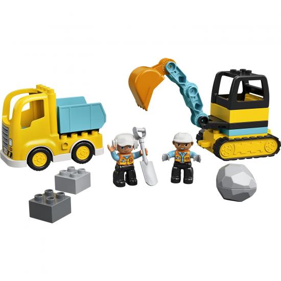 LEGO® DUPLO® İnşaat Kamyonu ve Paletli Kazıcı 10931 