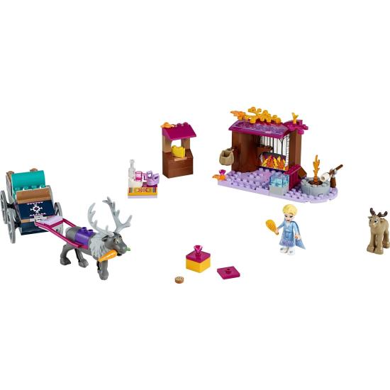 LEGO® ǀ Disney Princess™ Karlar Ülkesi 2 Elsa’nın Vagon Macerası 41166 - Prenses Seven Çocuklar İçin Oyuncak Yapım Seti (116 Parça)