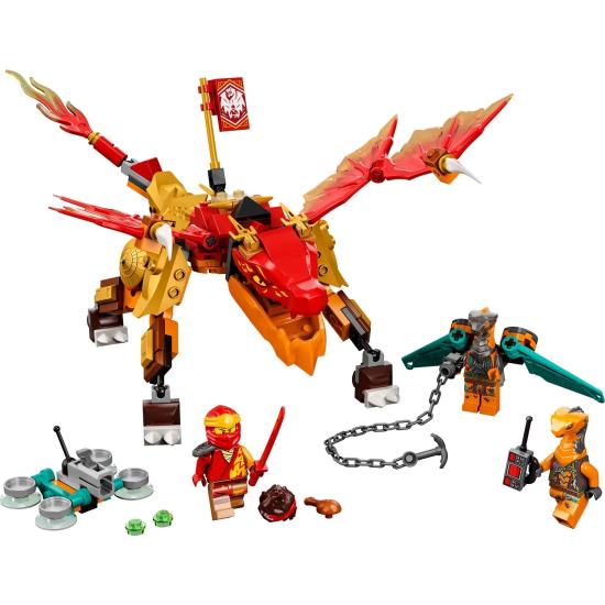 LEGO® Ninjago® Kai’nin Ateş Ejderhası Evo 71762 - 6 Yaş ve Üzeri İçin Ninjago Kai ve Yılan Figürleri İçeren Oyuncak Yapım Seti (204 Parça)