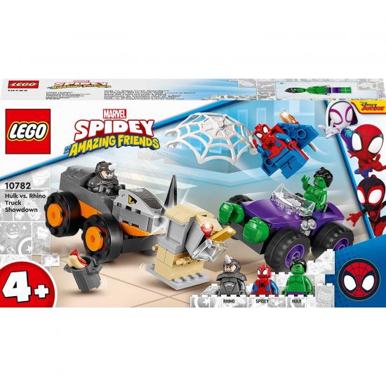 LEGO® Marvel Spidey ve İnanılmaz Arkadaşları Hulk, Gergedan Rhino Kamyona Karşı 10782 - 4 Yaş ve Üzeri İçin Oyuncak Yapım Seti (110 Parça)
