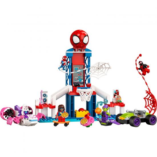 LEGO® Marvel Spidey ve İnanılmaz Arkadaşları Örümcek Adam Ağ Merkezi 10784 - 4 Yaş ve Üzeri İçin Oyuncak Yapım Seti (155 Parça)