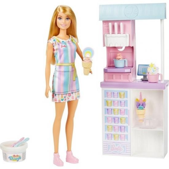 Barbie Dondurma Dükkanı Oyun Seti HCN46 