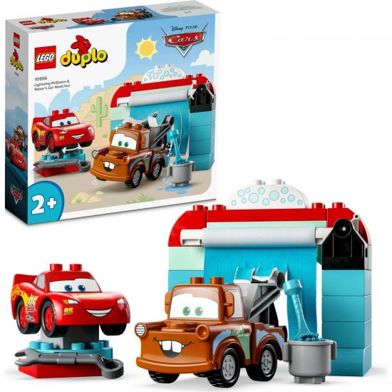 LEGO® Duplo | Disney ve Pixar Arabalar Şimşek Mcqueen ve Mater’in Oto Yıkama Eğlencesi 10996 - 2 Yaş ve Üzeri Için Yaratıcı Oyuncak Yapım Seti (29 Parça)