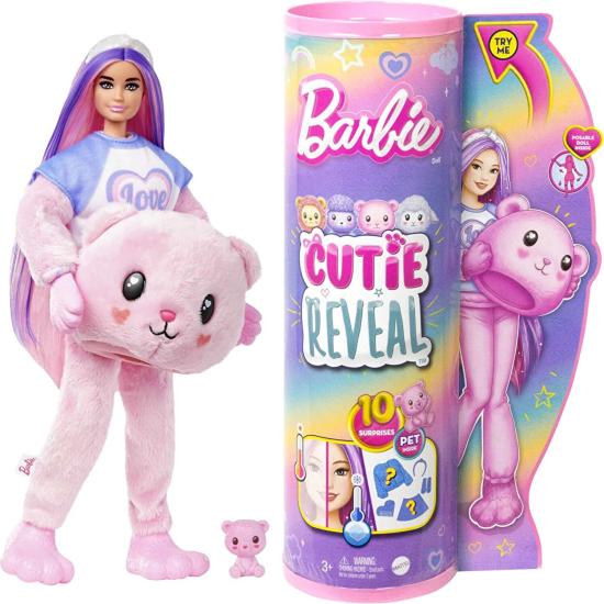 Barbie Cutie Reveal Bebekler Sevimli Kostümler Serisi HKR04