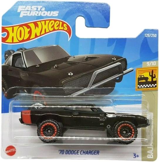 Hot Wheels - ´70 Dodge Charger - Baja Blazers 9/10 - HCV70 - Kısa Kart - Hızlı ve Öfkeli - Mattel 2022