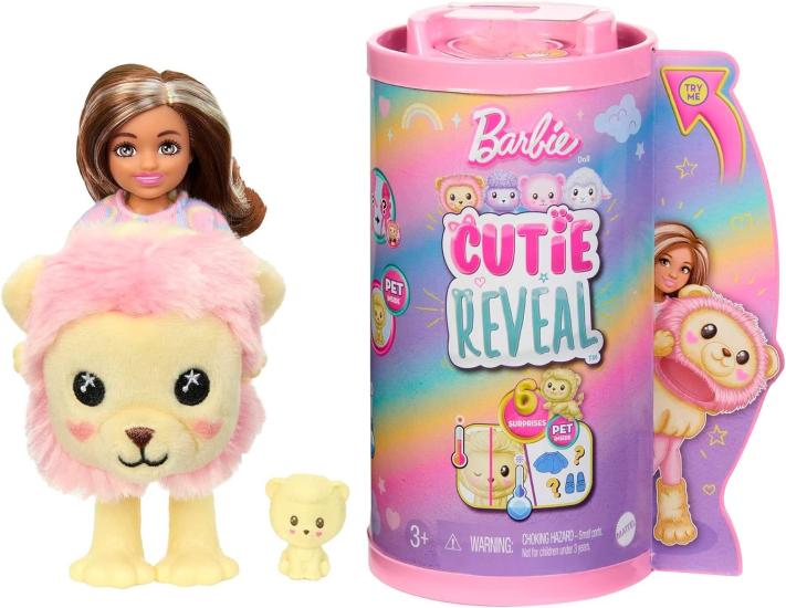 Barbie Cutie Reveal Bebekler Chelsea Sevimli Kostümler Serisi - Aslan HKR21