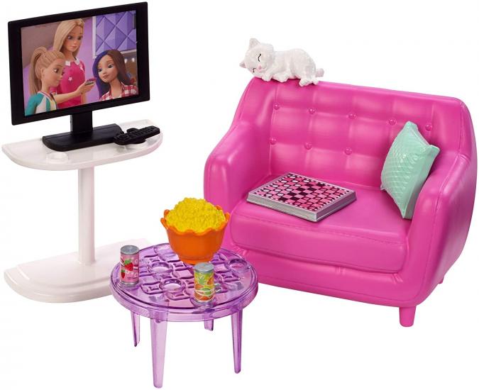 Barbie’nin Ev Içi Dekorasyon Seti Oturma Odası 