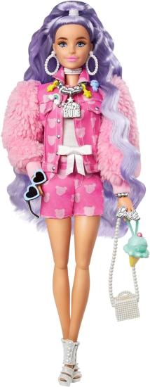 Barbie Extra Mor Saçlı Bebek GXF08