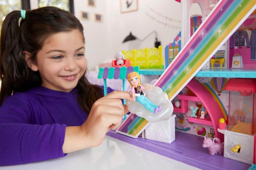 Polly Pocket Gökkuşağı Alışveriş Merkezi Oyun Seti HHX78 