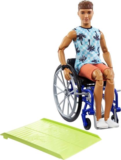 Barbie Tekerlekli Sandalyeli Ken Bebek HJT59