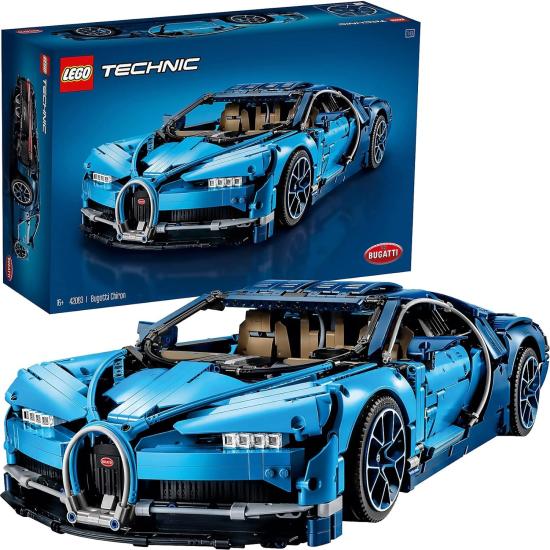 LEGO Technic 42083 Bugatti Chiron Yarış Arabası Yapım Seti, Koleksiyon Spor Araba Modeli, 3599 Parça