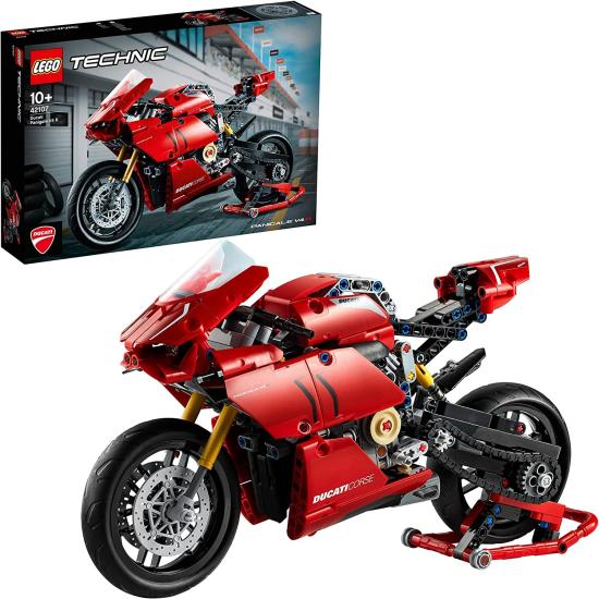 LEGO® Technic Ducati Panigale V4 R 42107 - 10 Yaş ve Üzeri Yüksek Performanslı Oyuncak Arabaları Seven Çocuklar için Koleksiyonluk Yaratıcı Oyuncak Model Yapım Seti (646 Parça)