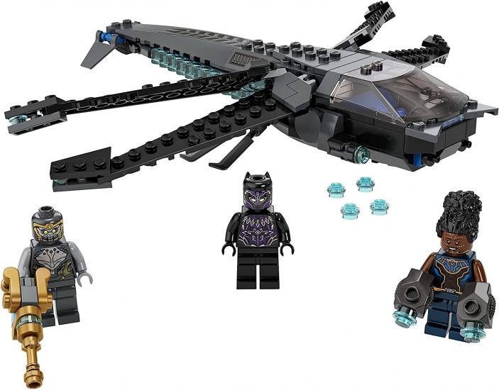  LEGO® Marvel Black Panther Ejderha Uçağı 76186 Yapım Seti Oyuncağı; Avengers: Endgame Filminin Son Savaş Sahnesini Canlandırın (202 Parça)