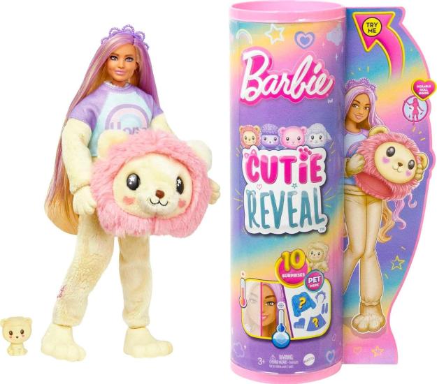 Barbie Cutie Reveal Bebekler Barbie Sevimli Kostümler Serisi - Aslan HKR06