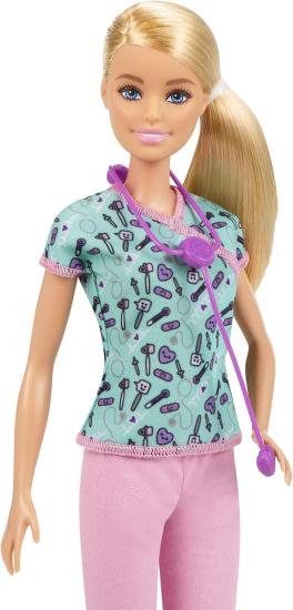 Barbie Kariyer Bebekleri Hemşire Bebek Sarı Saçlı GTW39