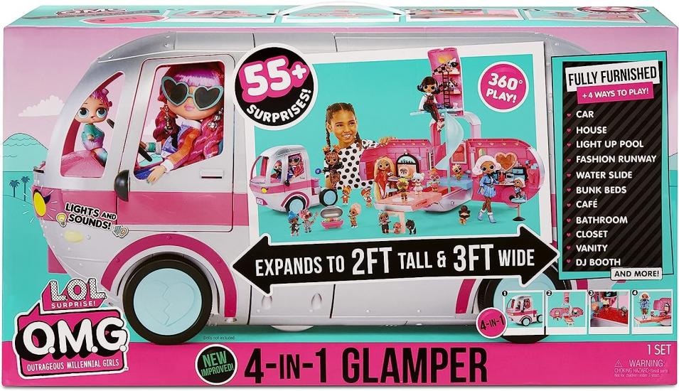 L.O.L Sürpriz Lol OMG Glamper Moda Karavan 4 in 1 Bebek Oyun Seti 