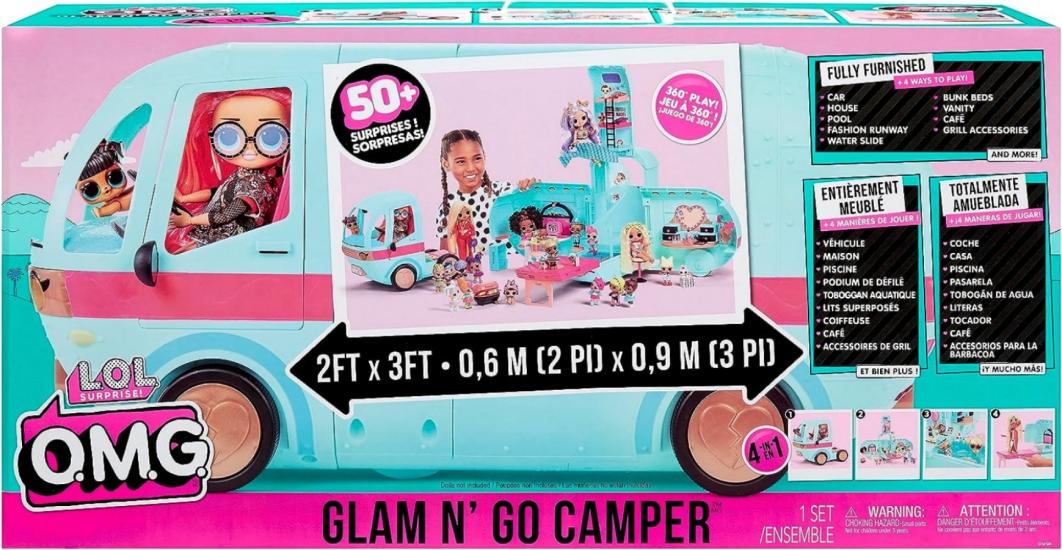 L.O.L. Surprise OMG Glam N’ Go Camper Moda Karavan 4 In 1 