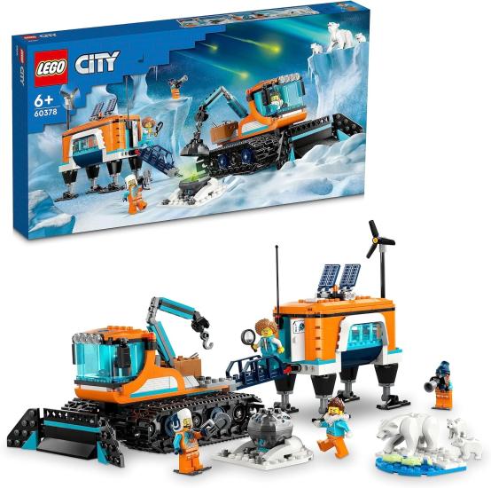 LEGO City Kutup Keşif Kamyonu ve Mobil Laboratuvarı 60378 - 9 Yaş ve Üzeri Çocuklar için Yaratıcı Oyuncak Yapım Seti