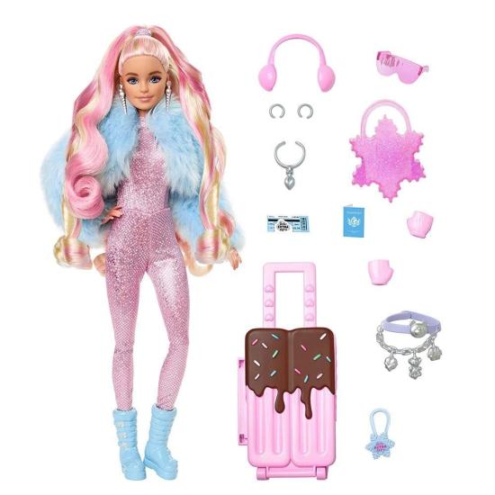 Barbie Extra Fly Seyahat Bebekleri Kar Temalı HPB16