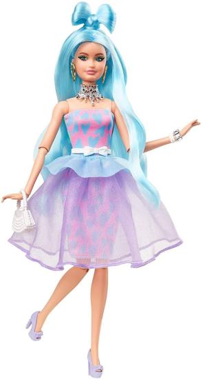 Barbie Extra Aksesuarlı Mavi Saçlı Model Bebek GYJ69 İle 3-9 Yaş Arası Kızlar İçin İdeal Bir Hediye 